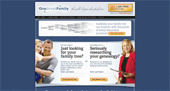 Desktop Screenshot of onegreatfamily.com